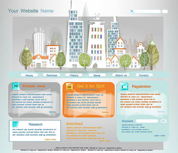 網站設計的色彩模式。 網站設計的色彩模式。