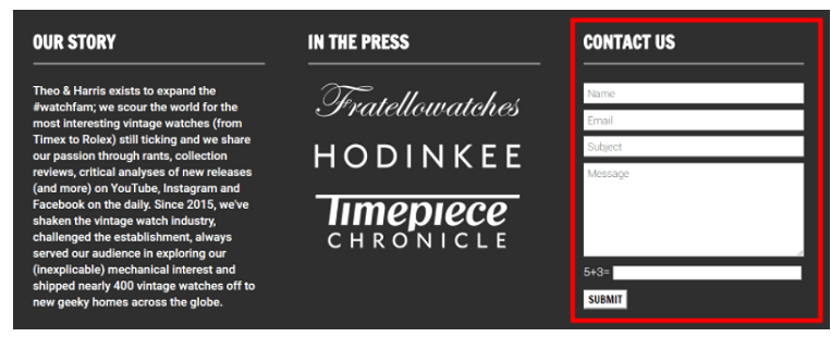 設計完美的網站頁腳