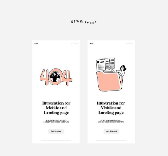 適用于404和BANNER頁面的手繪小插畫 適用于404和BANNER頁面的手繪小插畫